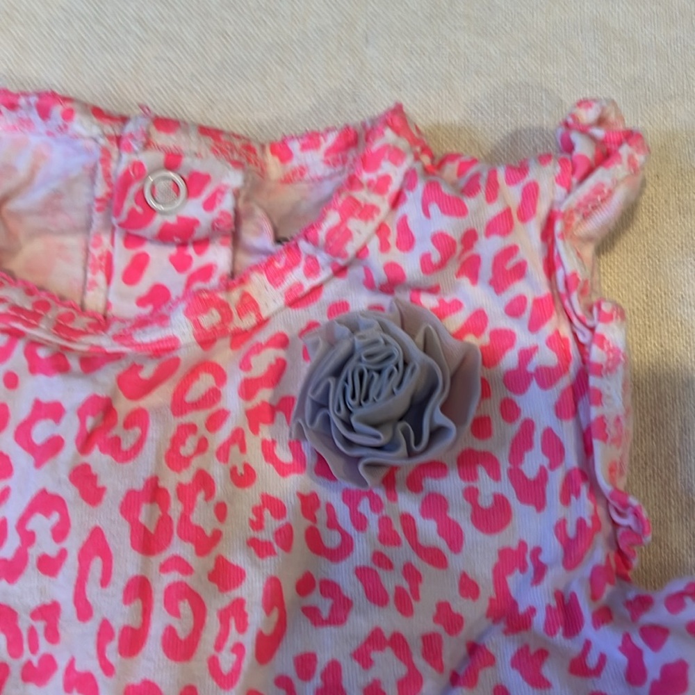 Carter's Pink Leopard Ruffle Dress - Picture 3 of 9